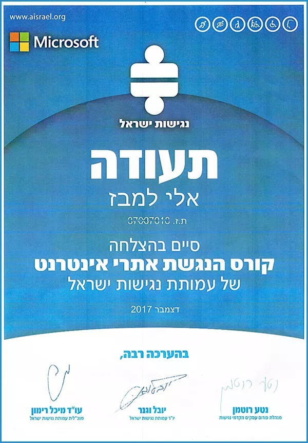 הנגשת אתרי אינטרנט